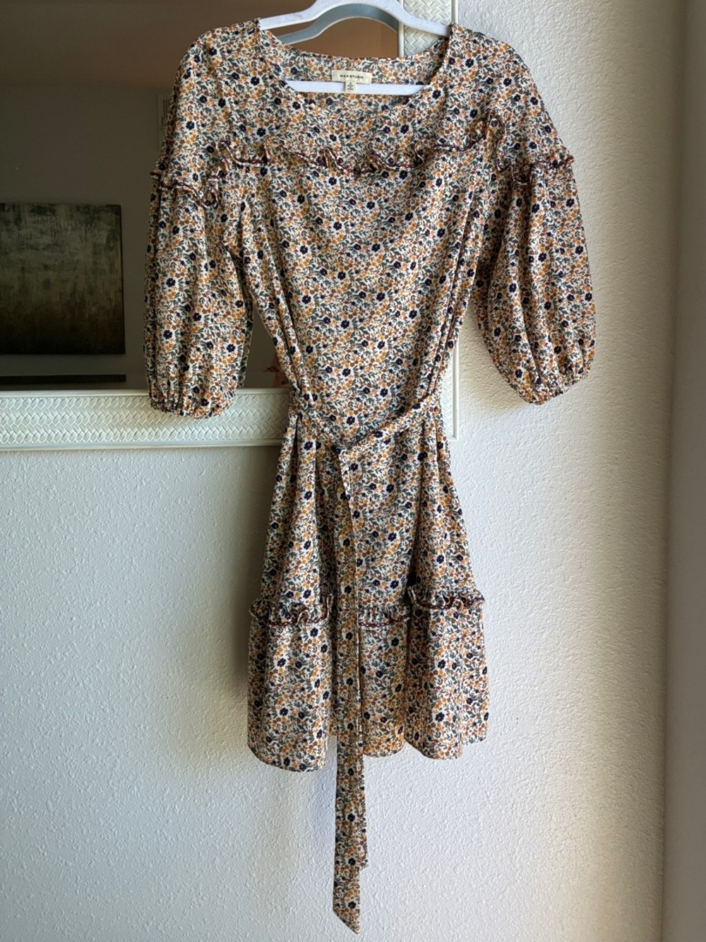 Max Studio Prairie Ditsy Floral Dress